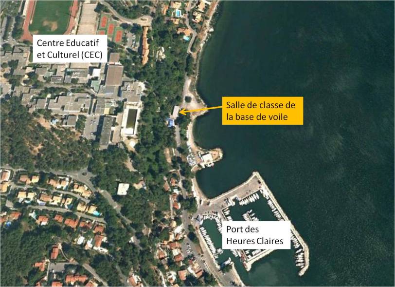 plan accès base voile