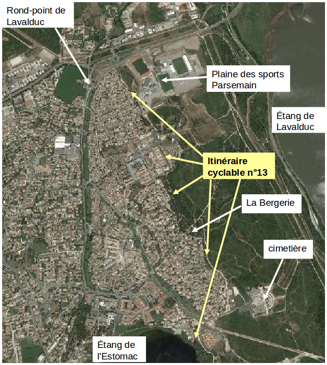 véloroute 13 lavalduc-estomac